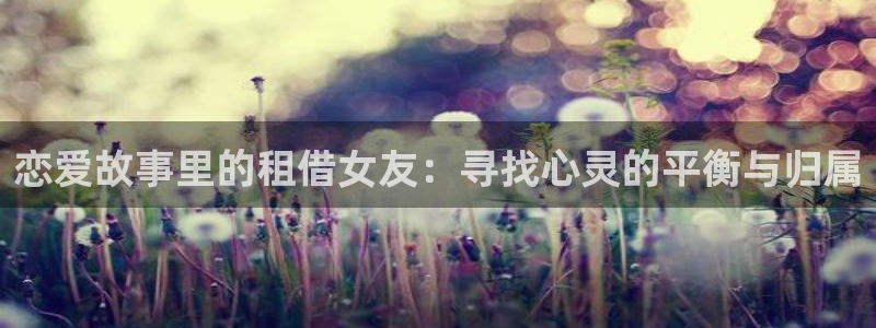 正版囧次元：恋爱故事里的租借女友：寻找心灵的平衡与归属